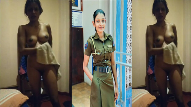 Lankan pōlice GF Nude Captured BF After Sex Mms